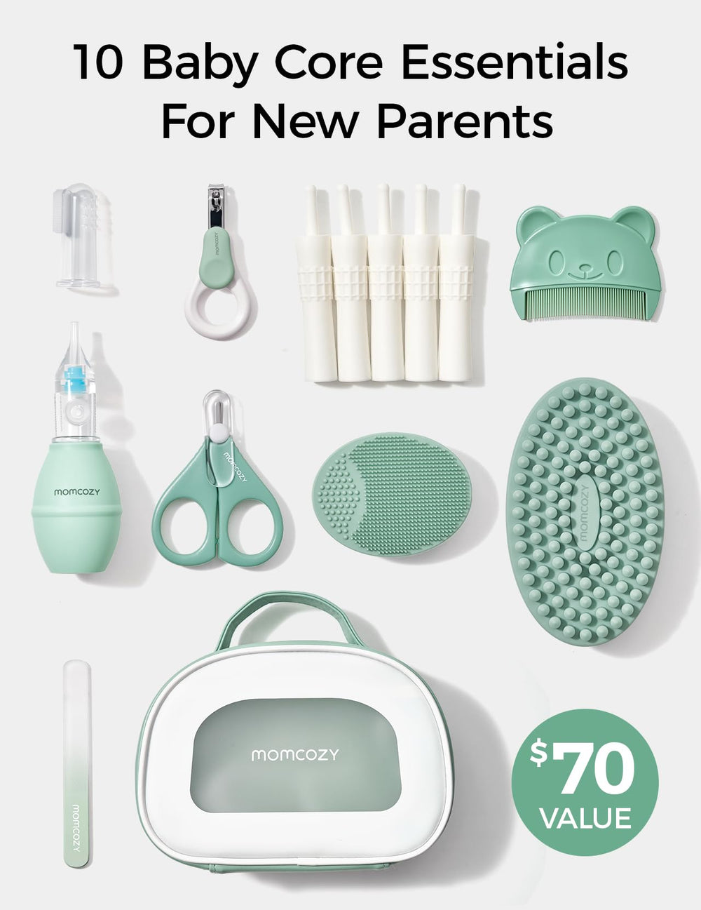 Momcozy Core Baby Kit nail scissors for precise trimming on tiny nails