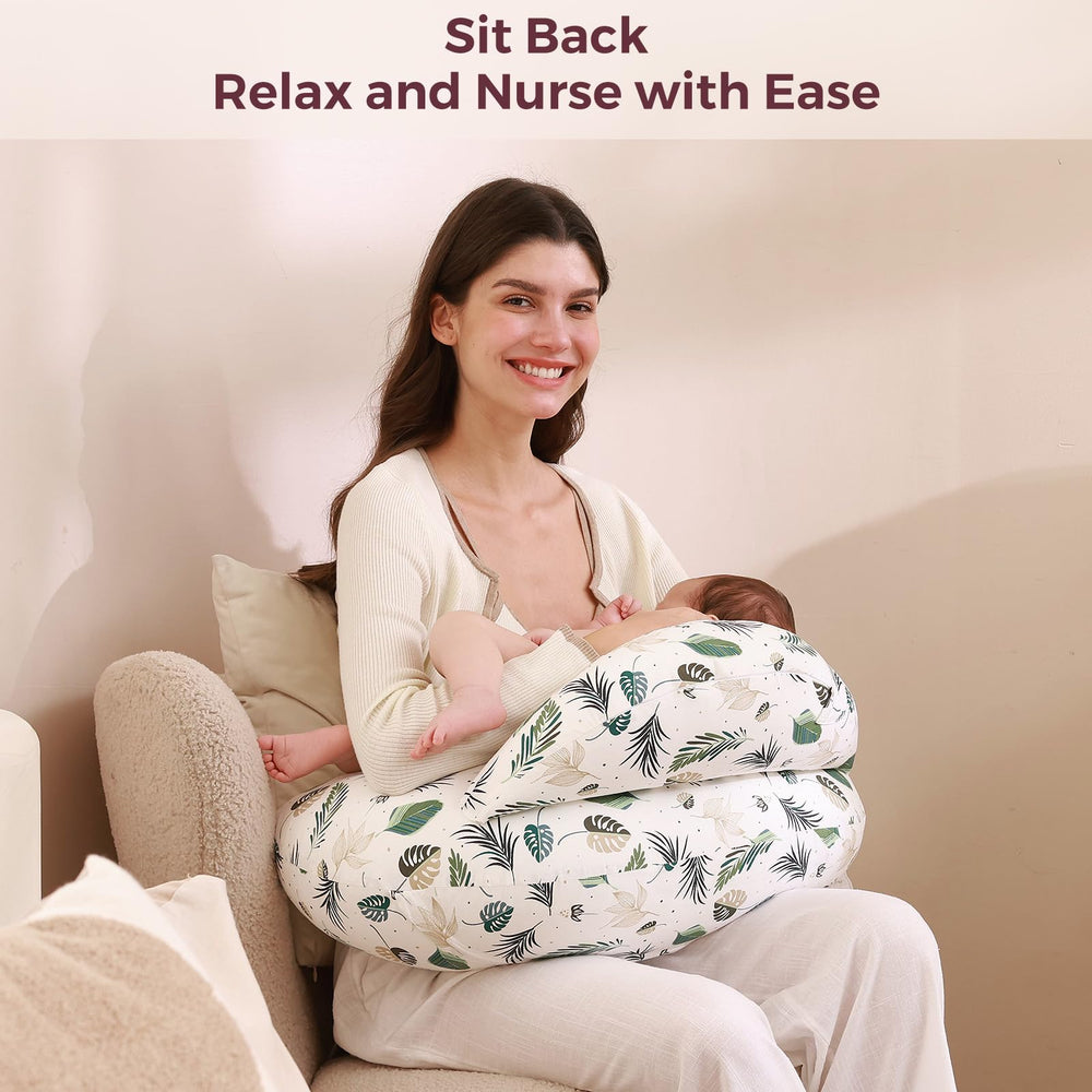 Momcozy cotton cover close-up shows soft, breathable fabric for daily nursing