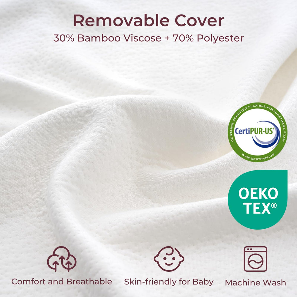 Momcozy CozyPro removable cover is machine-washable for easy care.