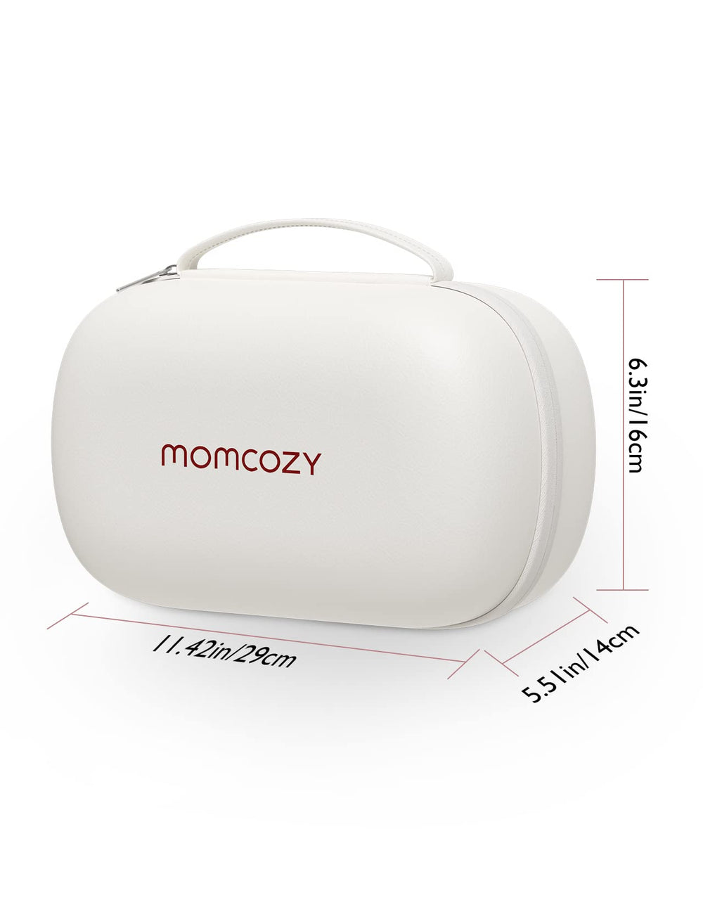 Momcozy detachable molded tray stabilizes two pumps during transport