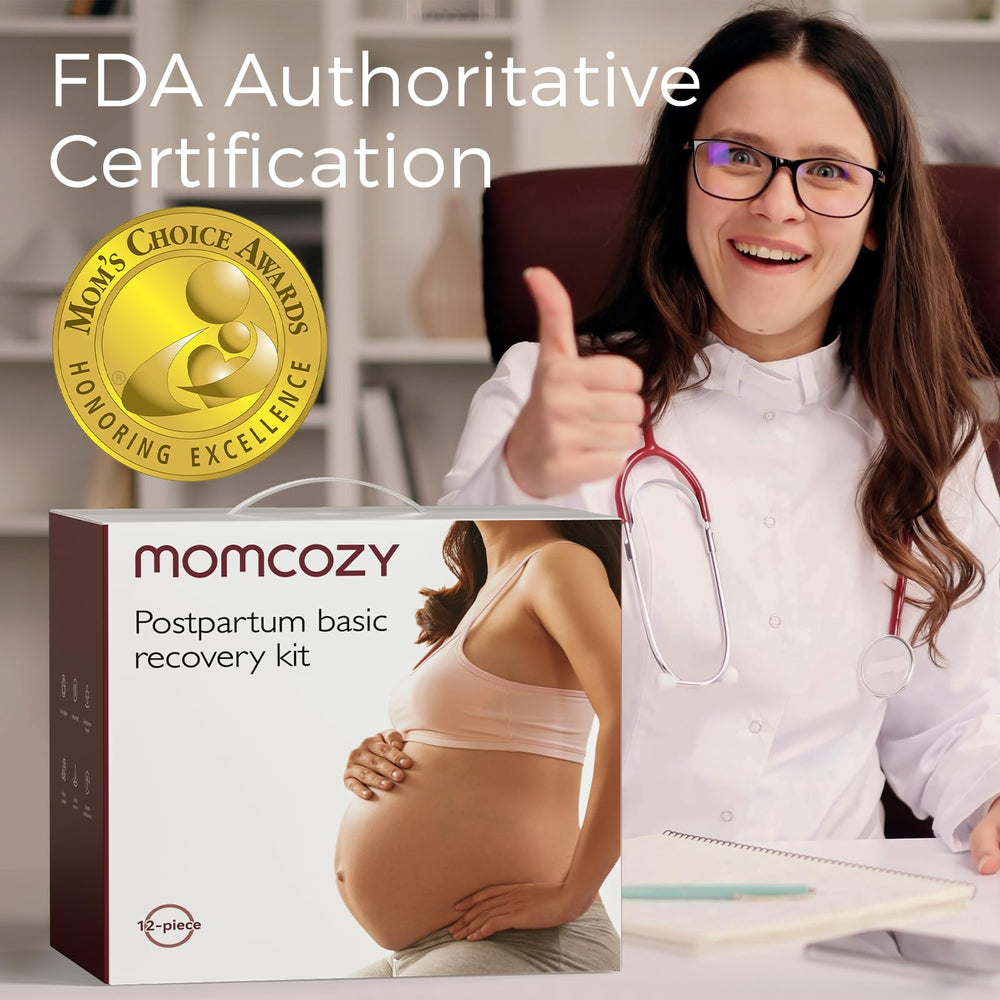 Momcozy disposable nursing pads arranged for discreet absorption