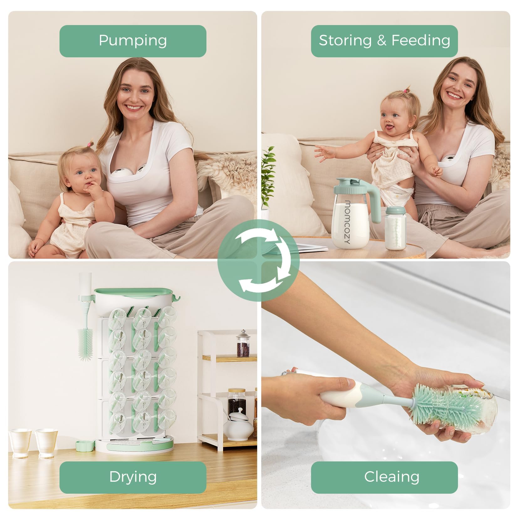 Momcozy modular design offers quick setup and teardown