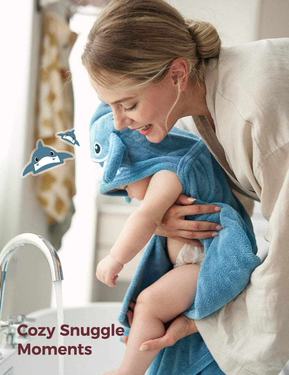 Momcozy easy-care towel is machine washable and quick-drying
