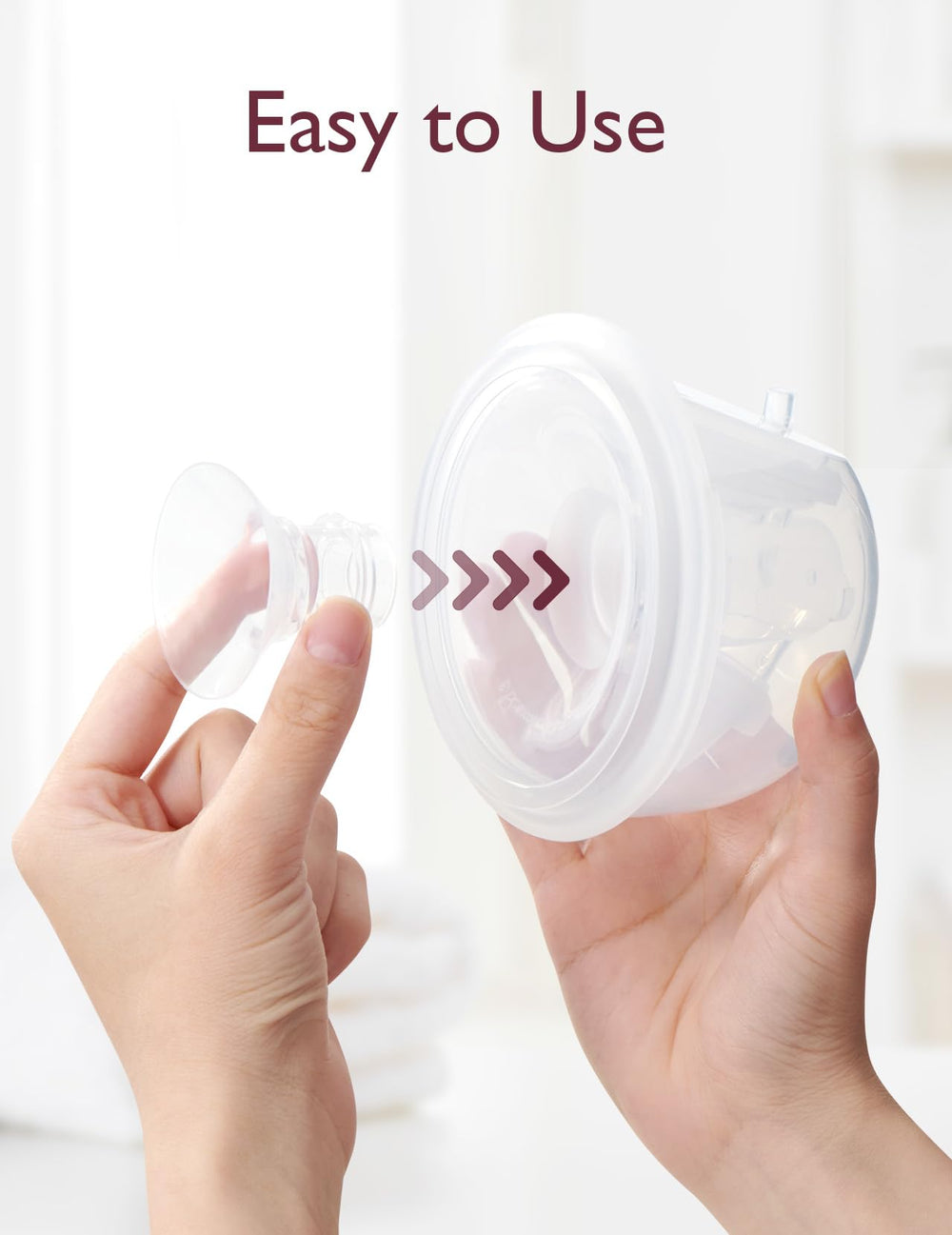 Momcozy easy-cleaning silicone insert is simple to wash after pumping sessions