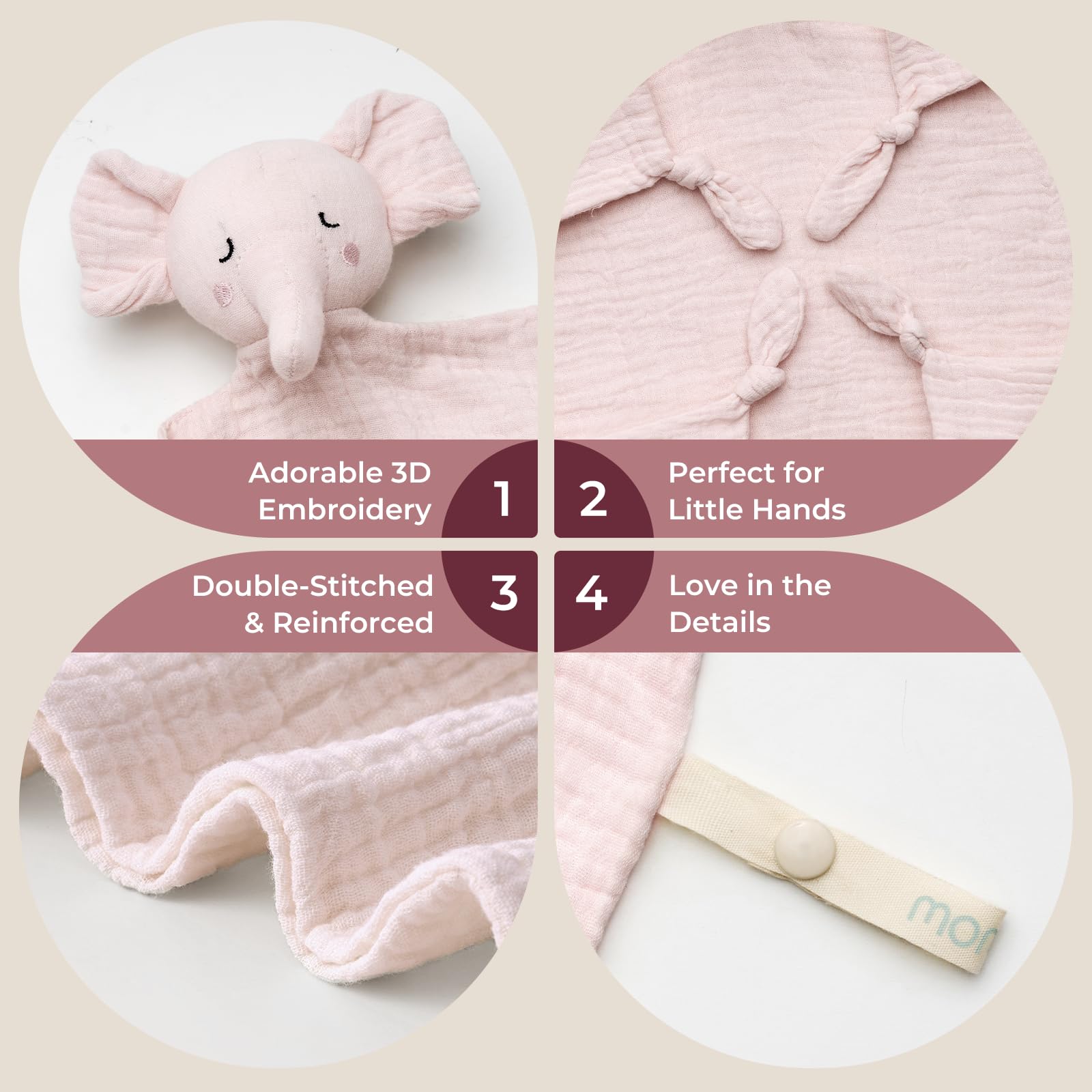 Momcozy Elephant Lovey gift box ready-to-gift packaging