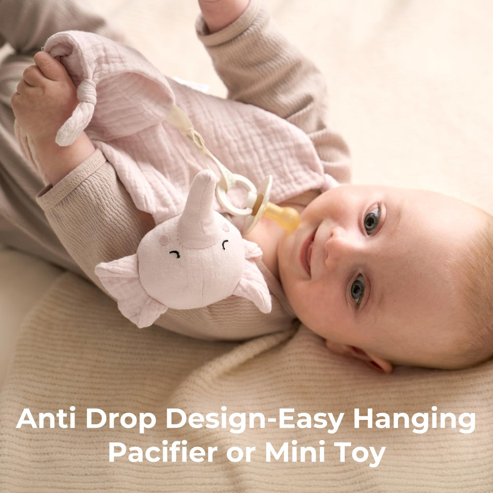 Momcozy Elephant Lovey four knotted corners for tactile exploration