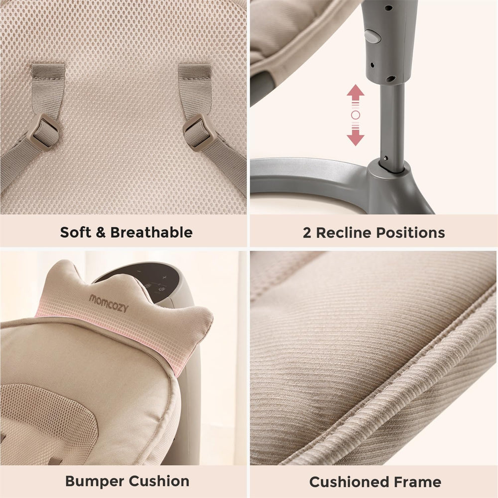 Momcozy elevated control panel for easy access.