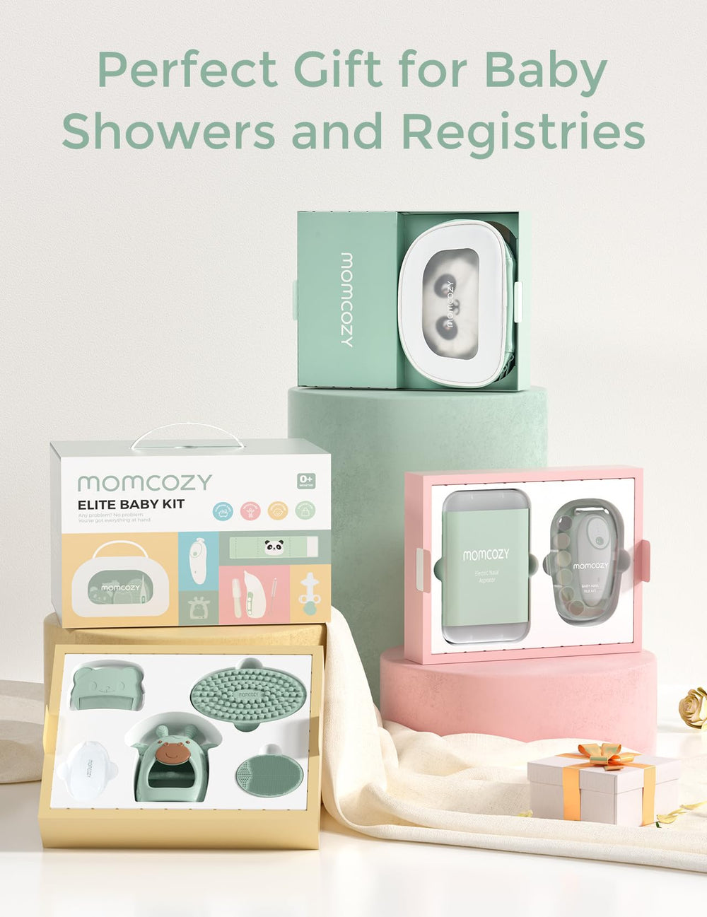 Momcozy Elite Cradle Cap Brush for gentle scalp care and brushing