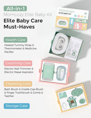 Momcozy Elite Heated Tummy Wrap providing soothing warmth for little tummies