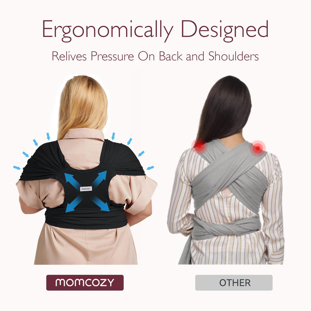 Momcozy ergonomic M-shape hip posture supports comfortable positioning