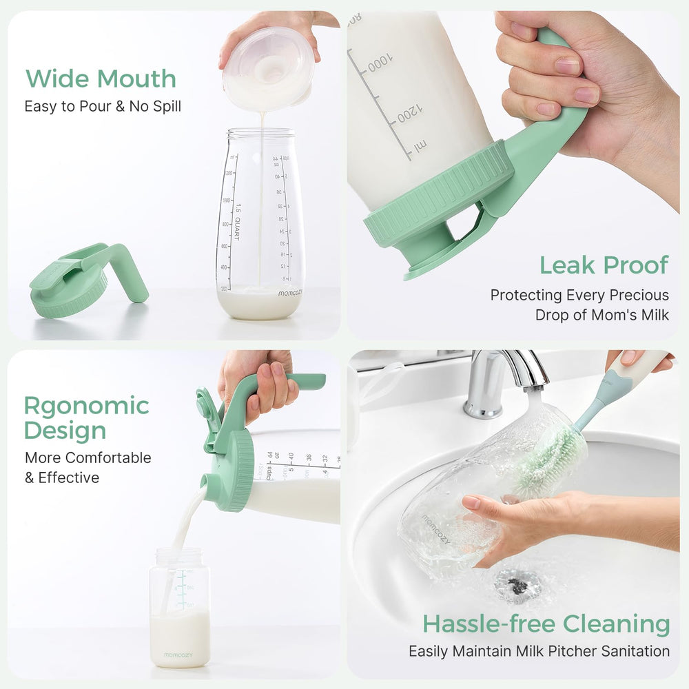 Momcozy ergonomic pour-handle designed for comfortable gripping