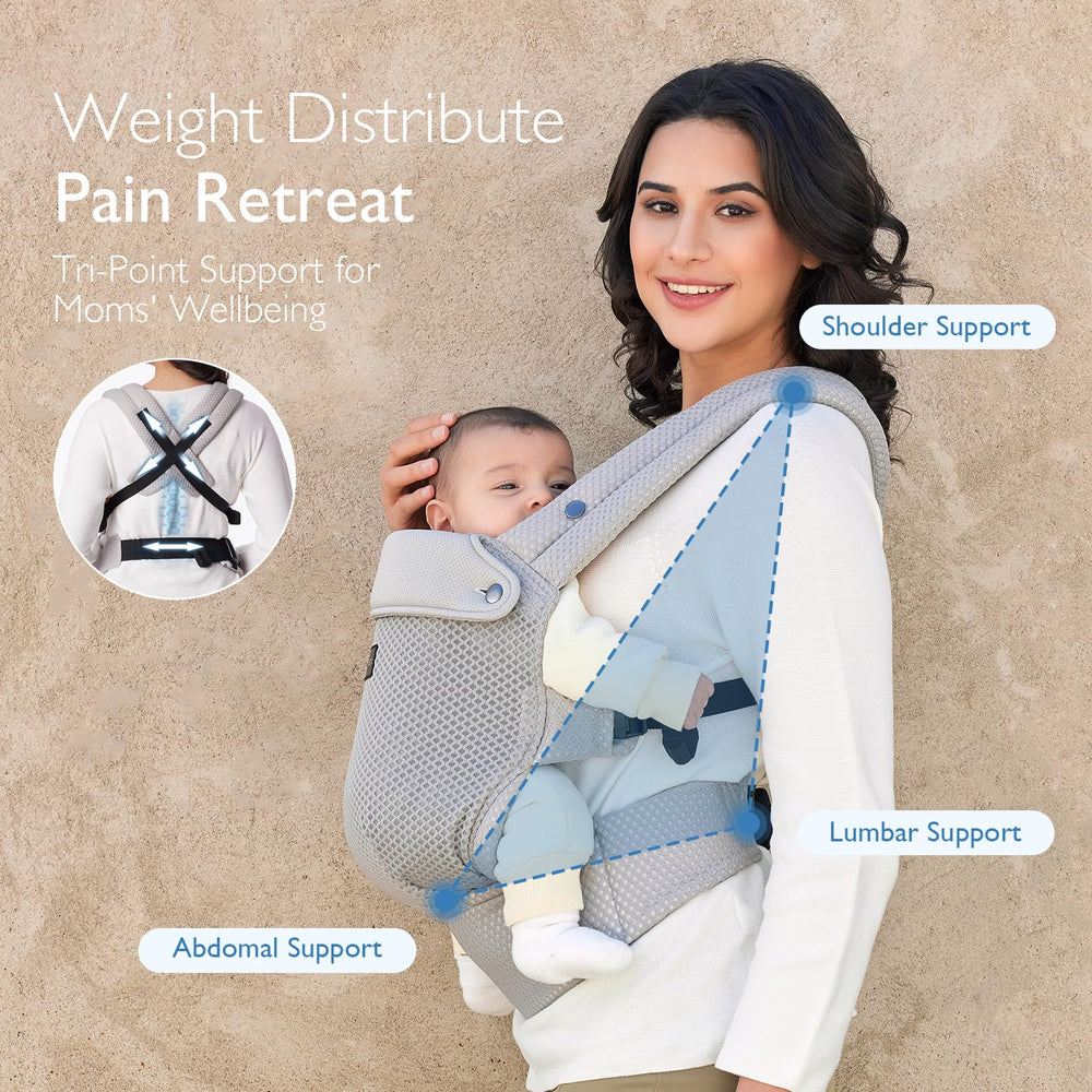 Momcozy EVA waist support reduces lower back strain during longer sessions
