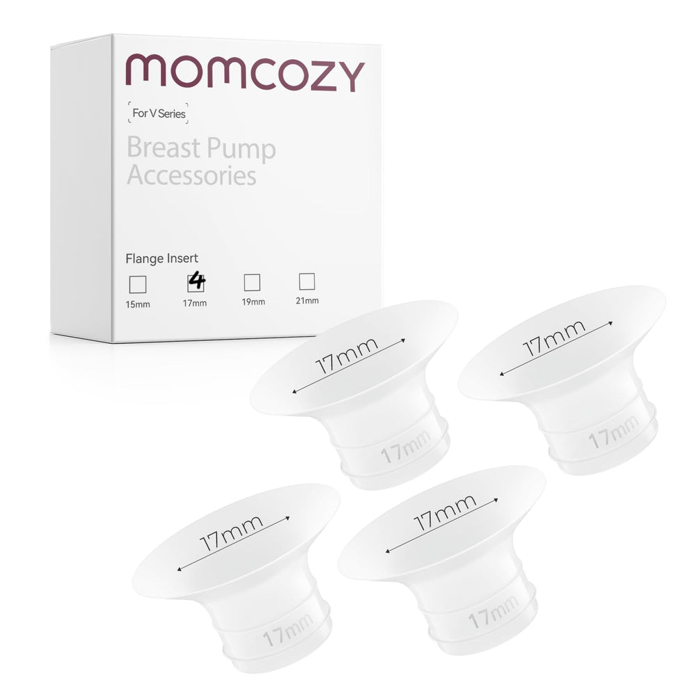 Momcozy 17mm flange insert for V1 Pro and V2 Pro, BPA-free silicone replacement.