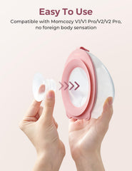 Momcozy flange insert 21mm closeup silicone — soft, BPA-free material ideal for safe pumping