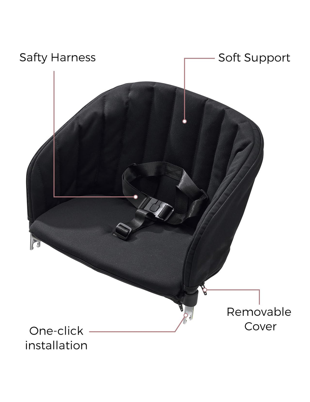 Momcozy safety harness keeps your child secure on outings.