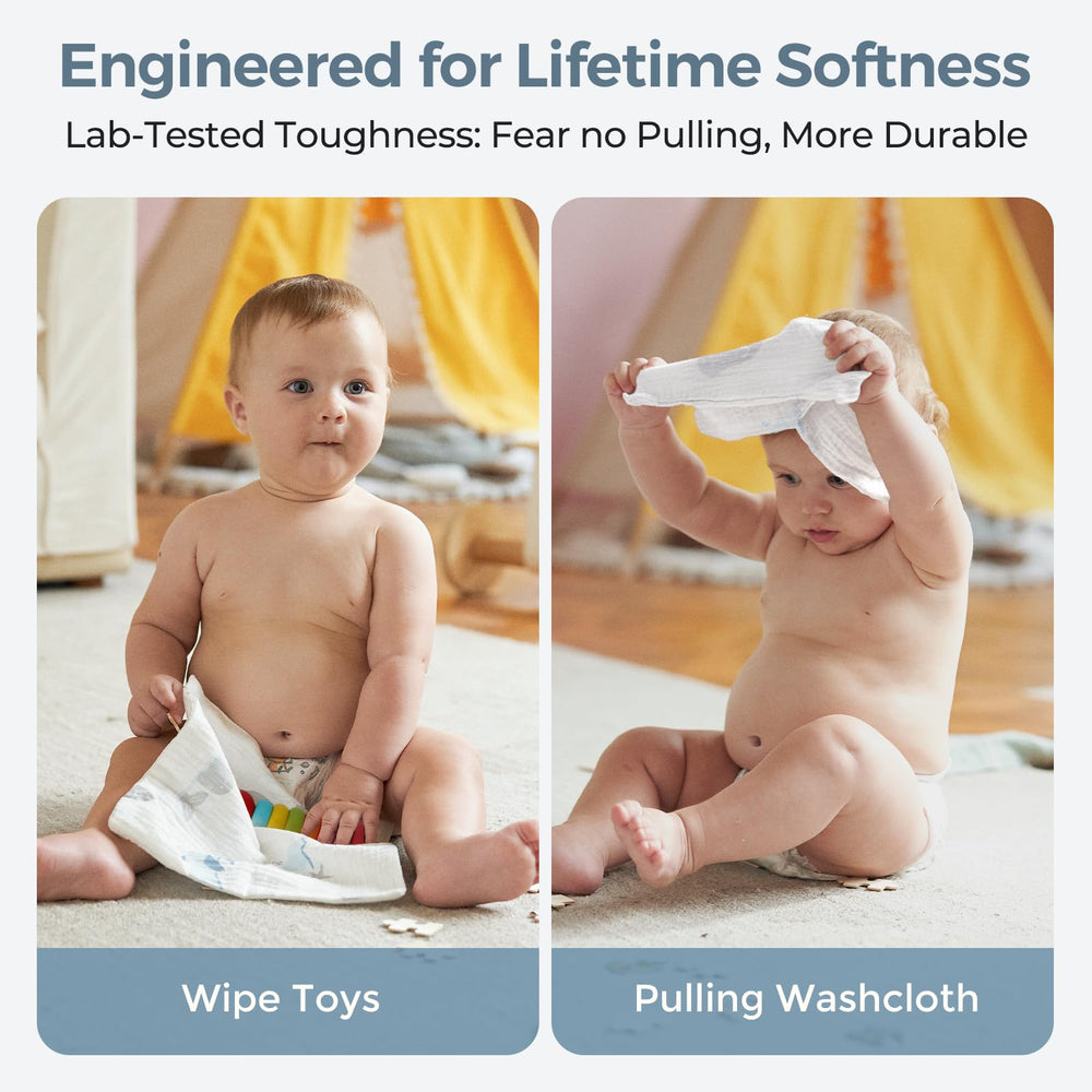Momcozy gift-box baby washcloths ready for gifting.