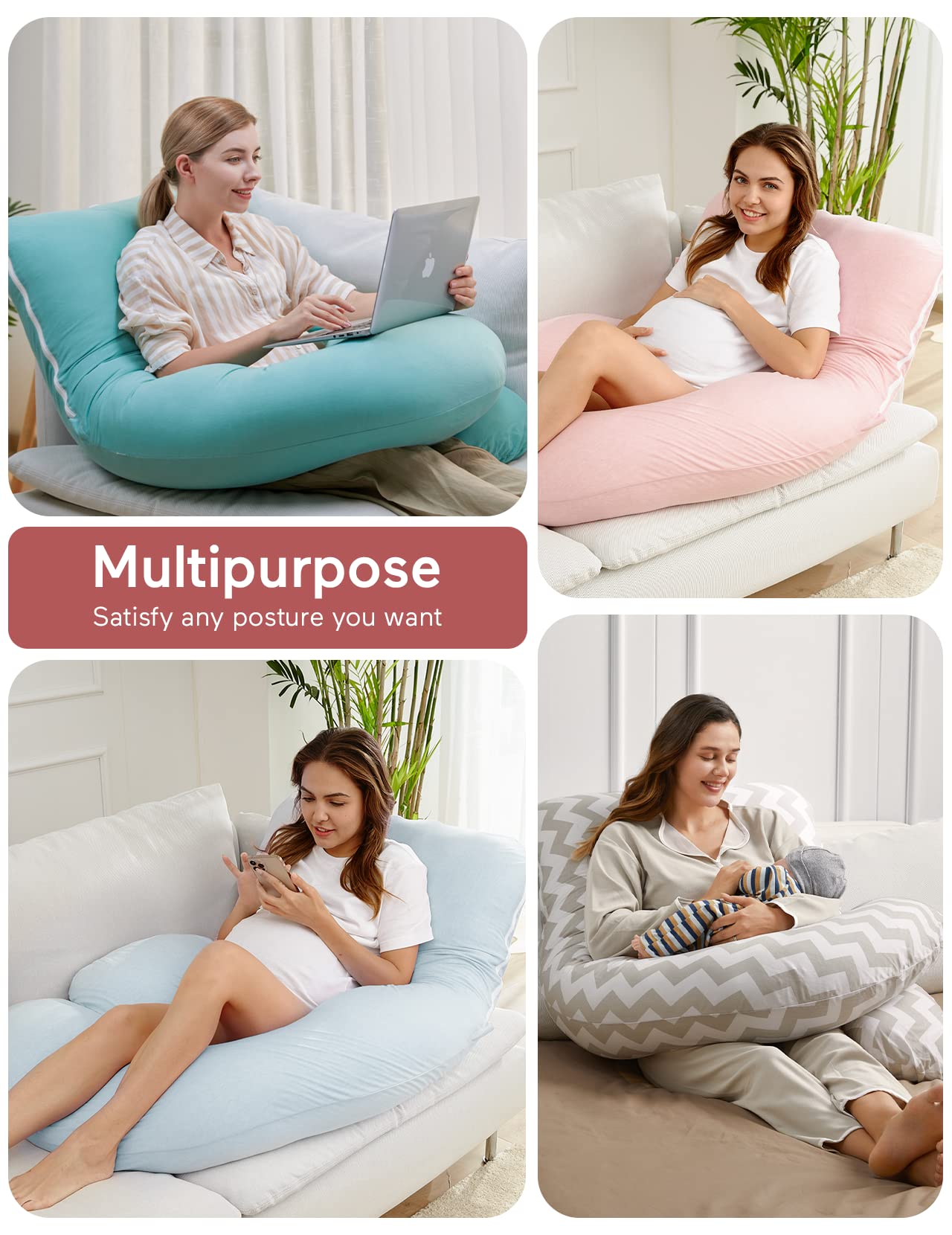 Gift-ready Momcozy pillow ideal for expectant partners seeking comfort.
