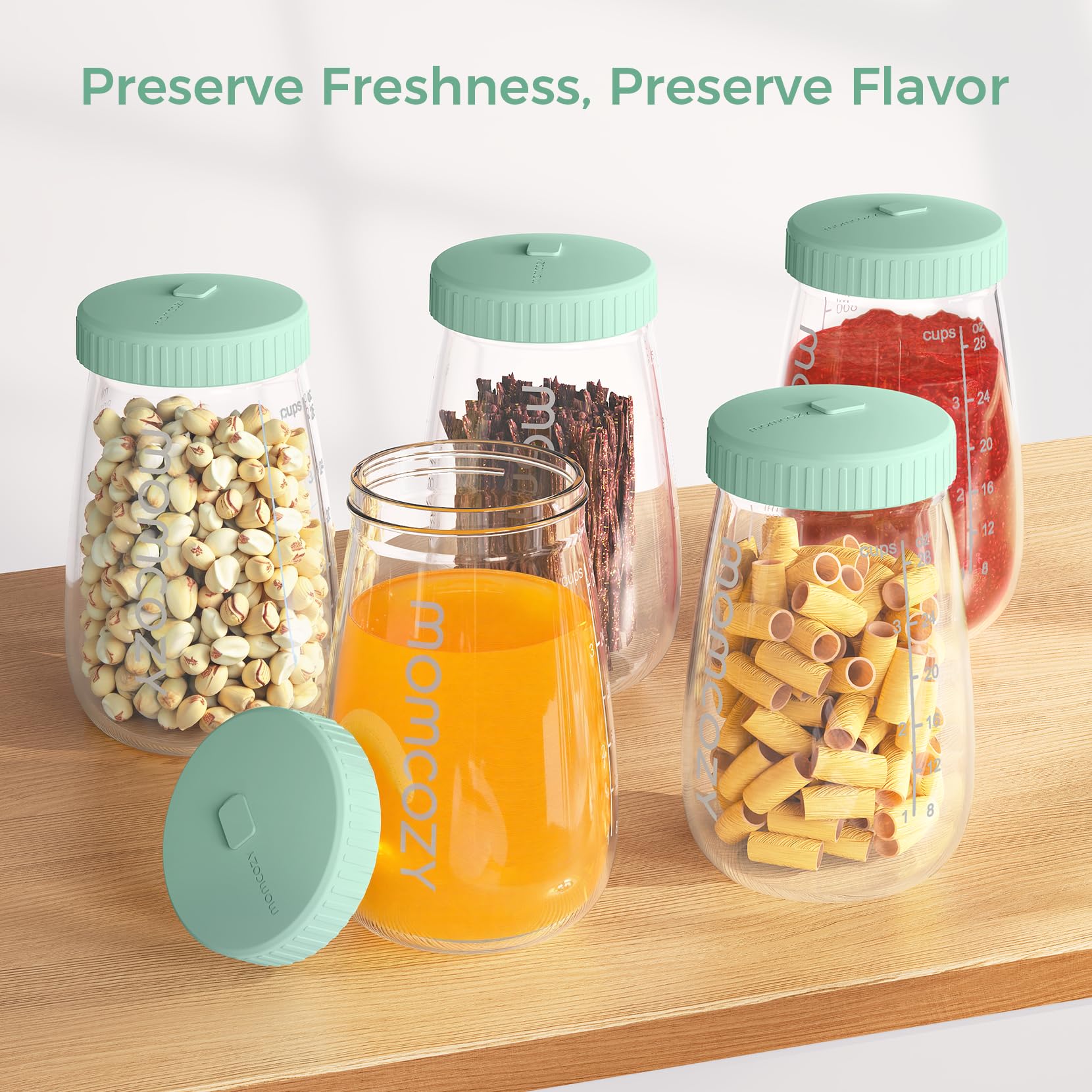 Momcozy lid space-saving design pictured for compact fridge storage.