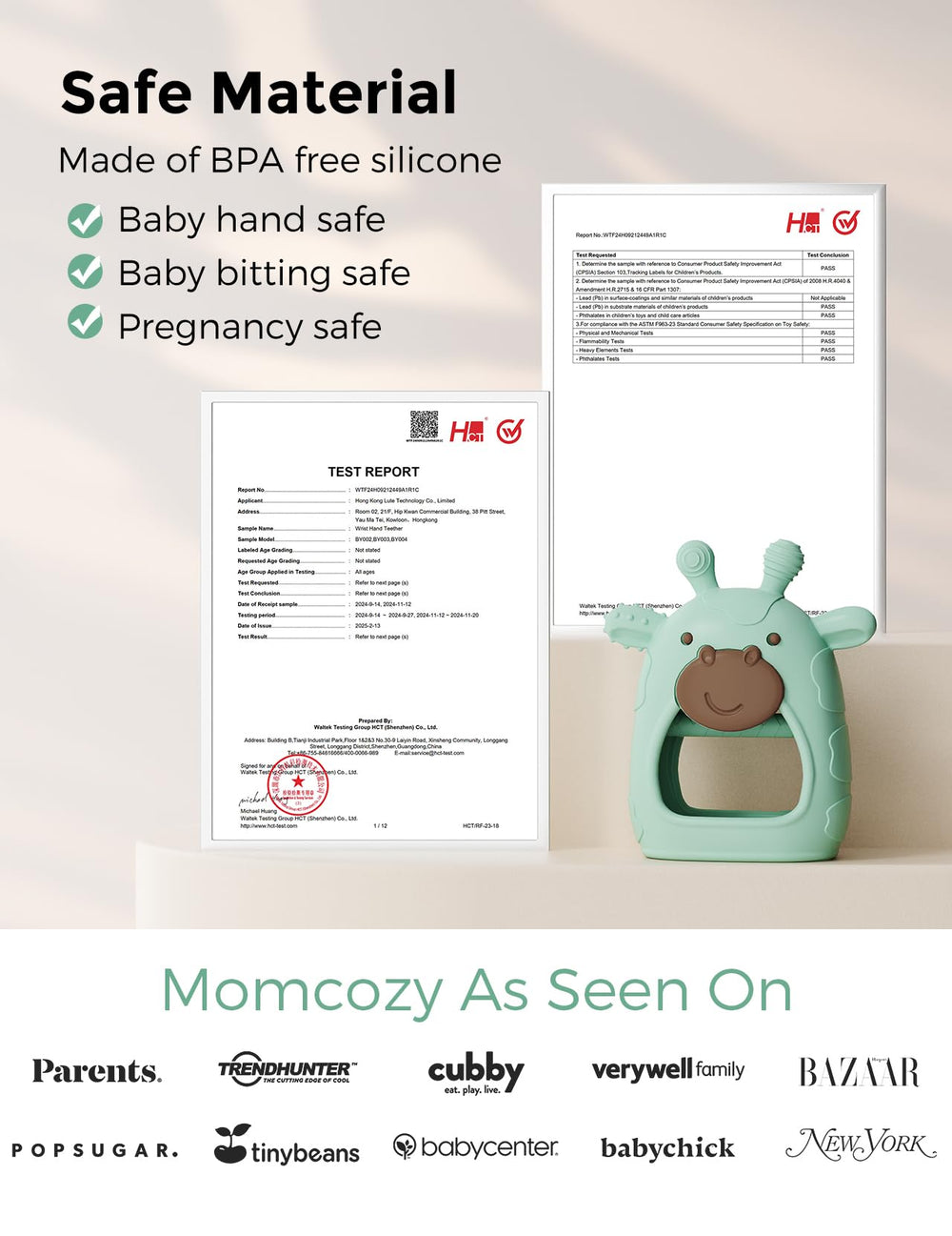 Momcozy Glow Baby Kit gift-ready packaging for new parents.