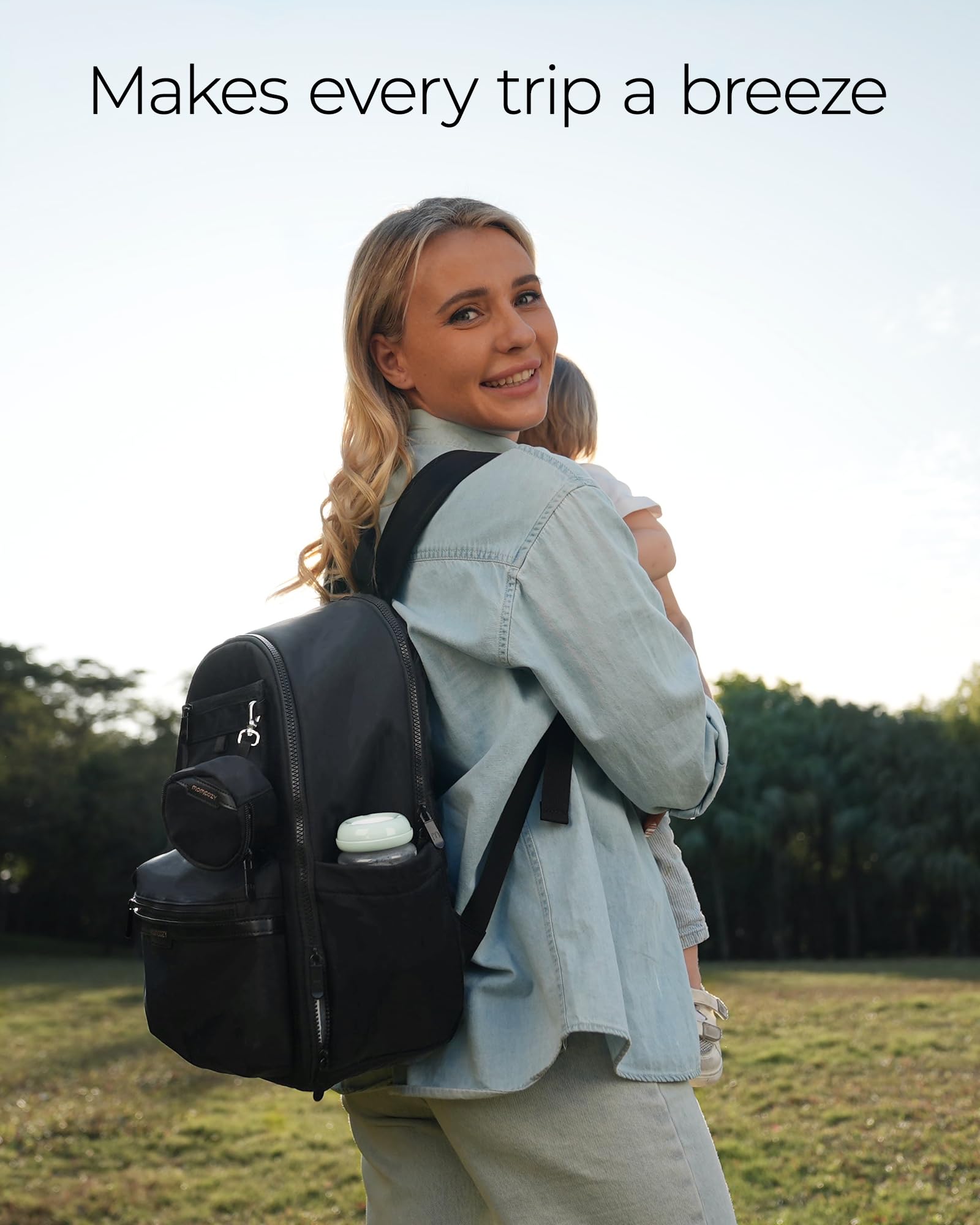 Momcozy GoEase pacifier pouch keeps binkies clean and accessible