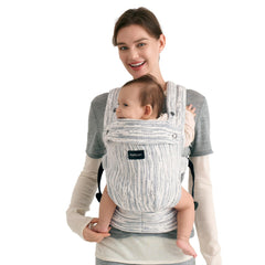 Momcozy Herihuge baby carrier jacquard weave detail adds timeless style and durability