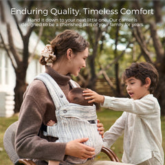 Momcozy Herihuge carrier with waist support for comfortable all-day wear