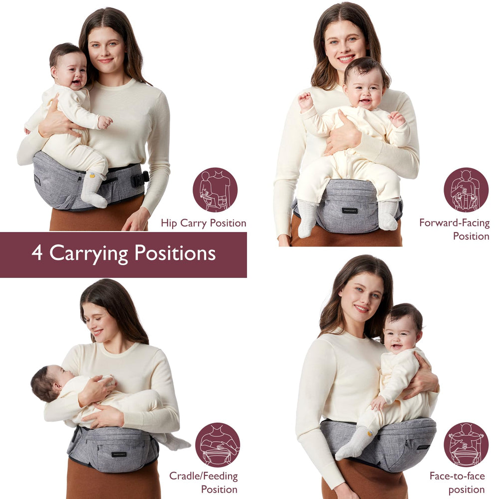Momcozy hip seat lightweight and foldable for travel