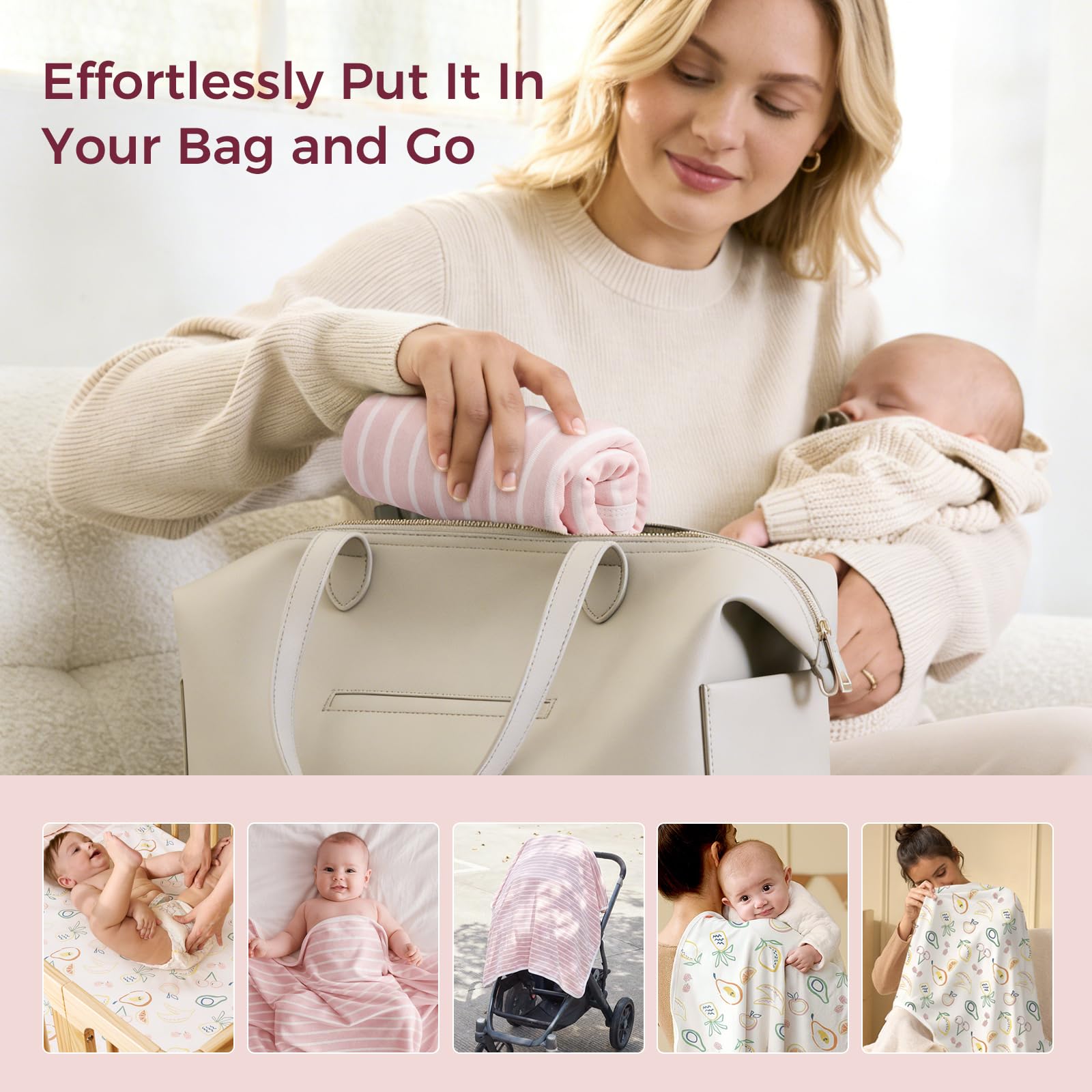 Momcozy hooded baby towel easy-care fabric stays soft after wash.
