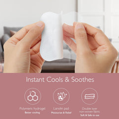 Momcozy lanolin-infused pads provide gentle soothing comfort for sensitive nipples.