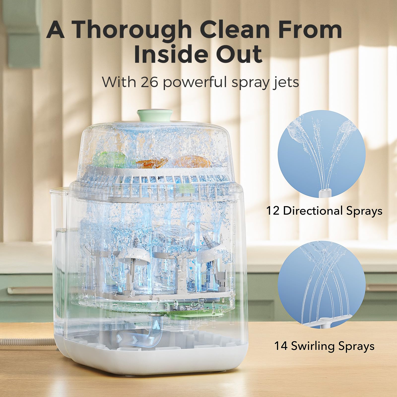 Momcozy KleanPal Pro dual-layer-hold-bottle-rack keeps four bottles organized