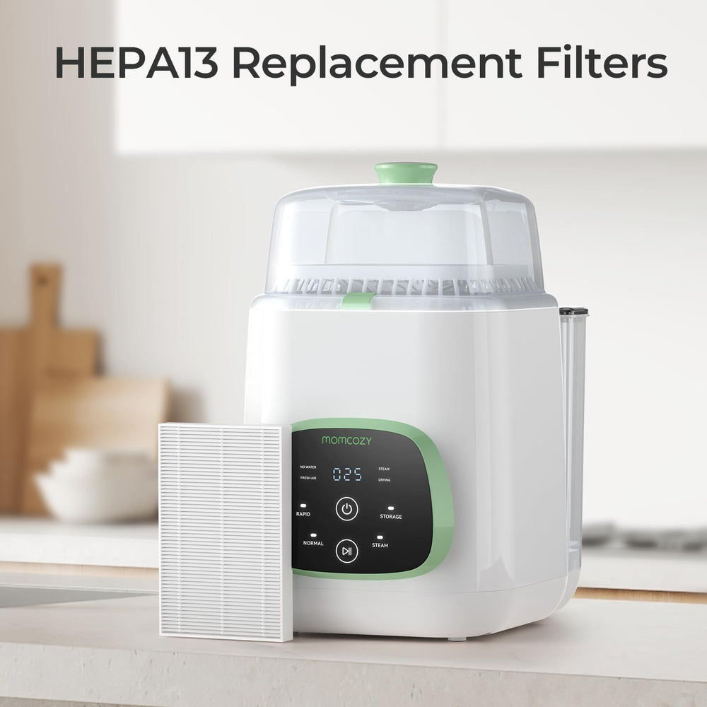 Momcozy KleanPal Pro filter materials highlighting baby-safe components.