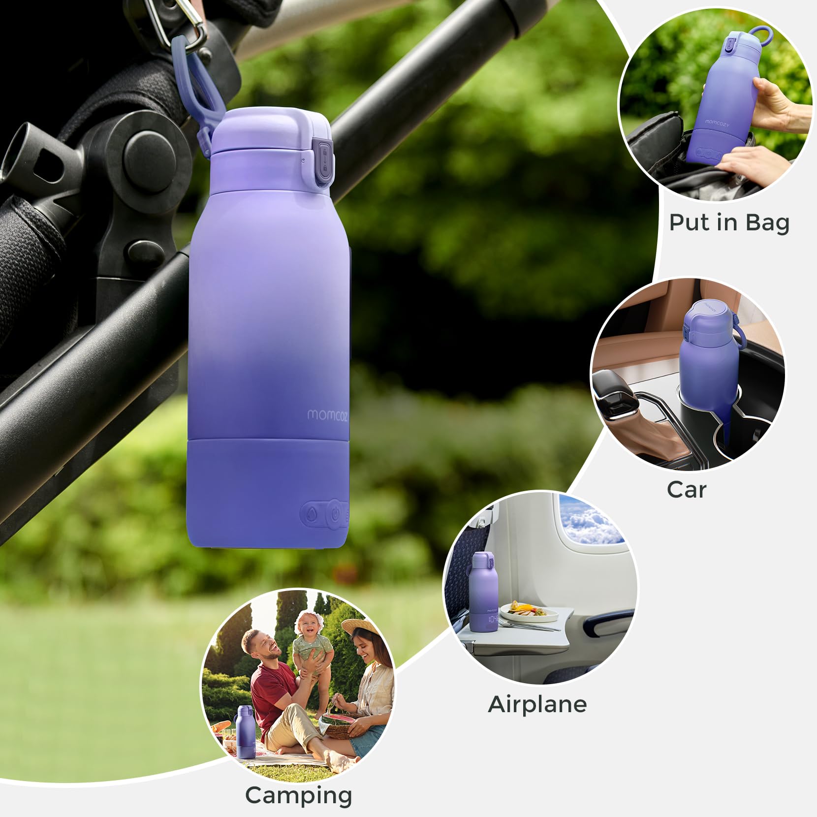 Momcozy leak-proof lid preventing spills in bags or car