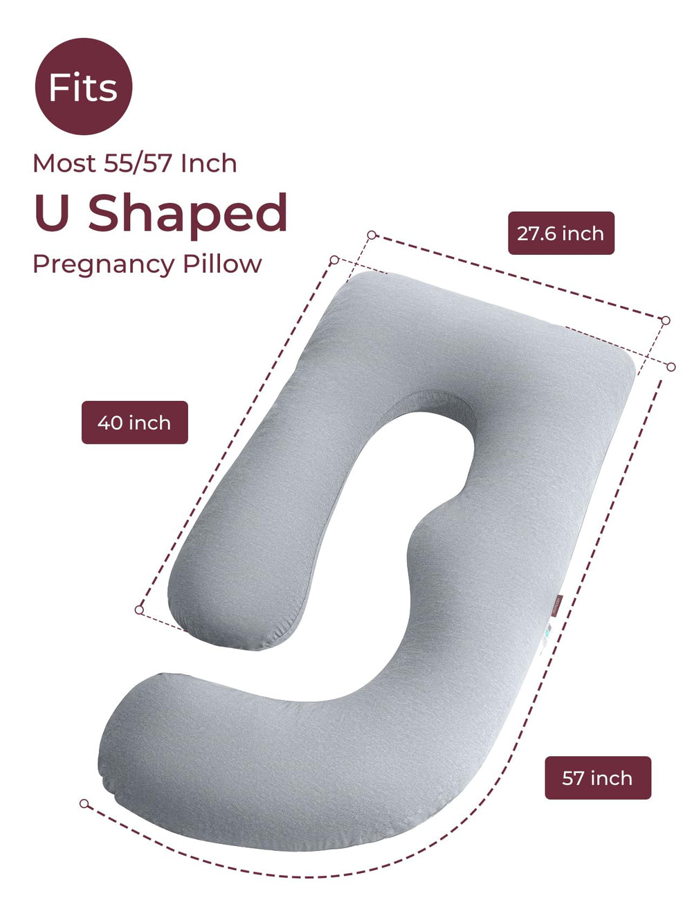 Momcozy pillow folded to elevate legs for improved circulation