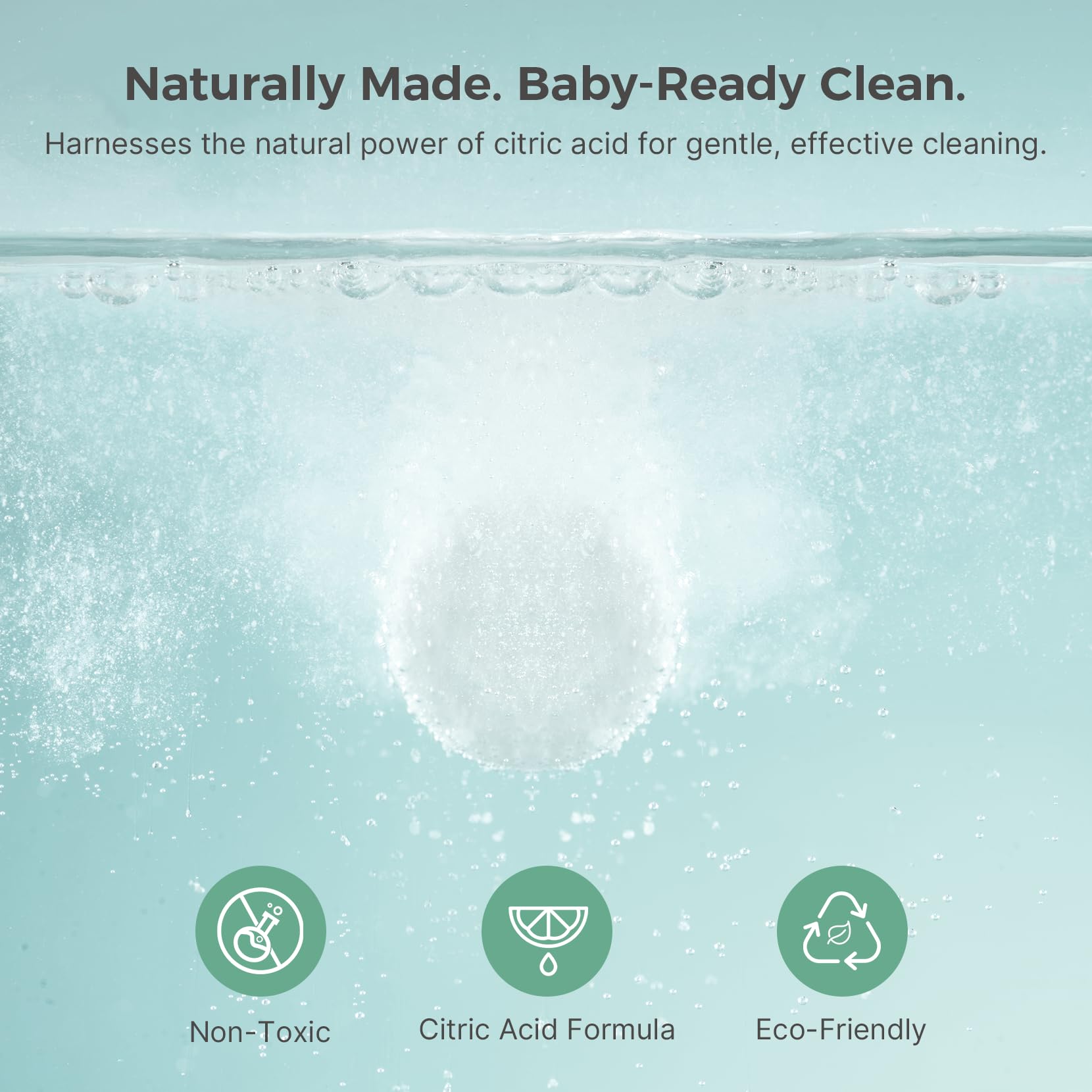 Momcozy limescale and milk residue removal inside baby appliance