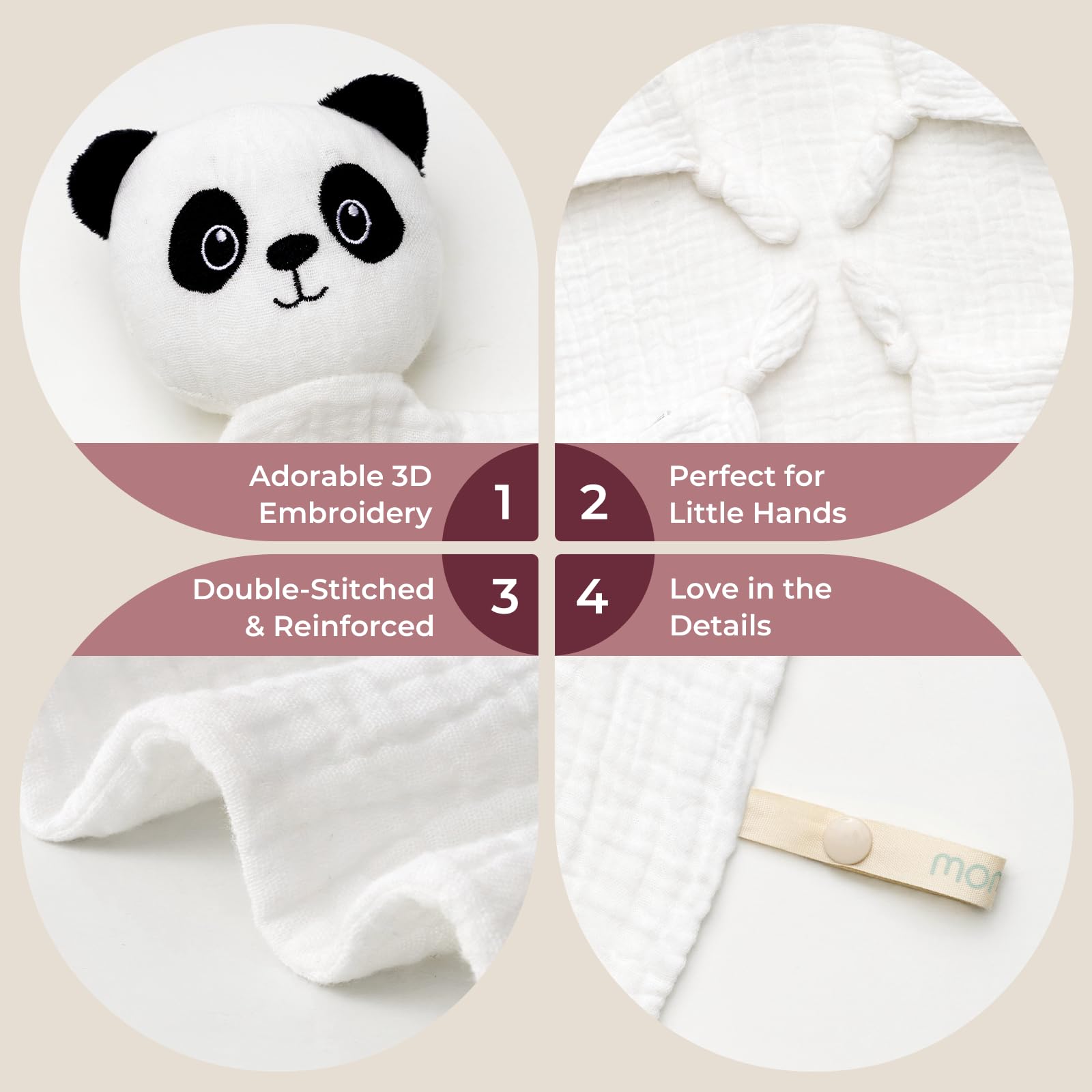 Momcozy Lovey anti-pill design maintains plush softness over time.