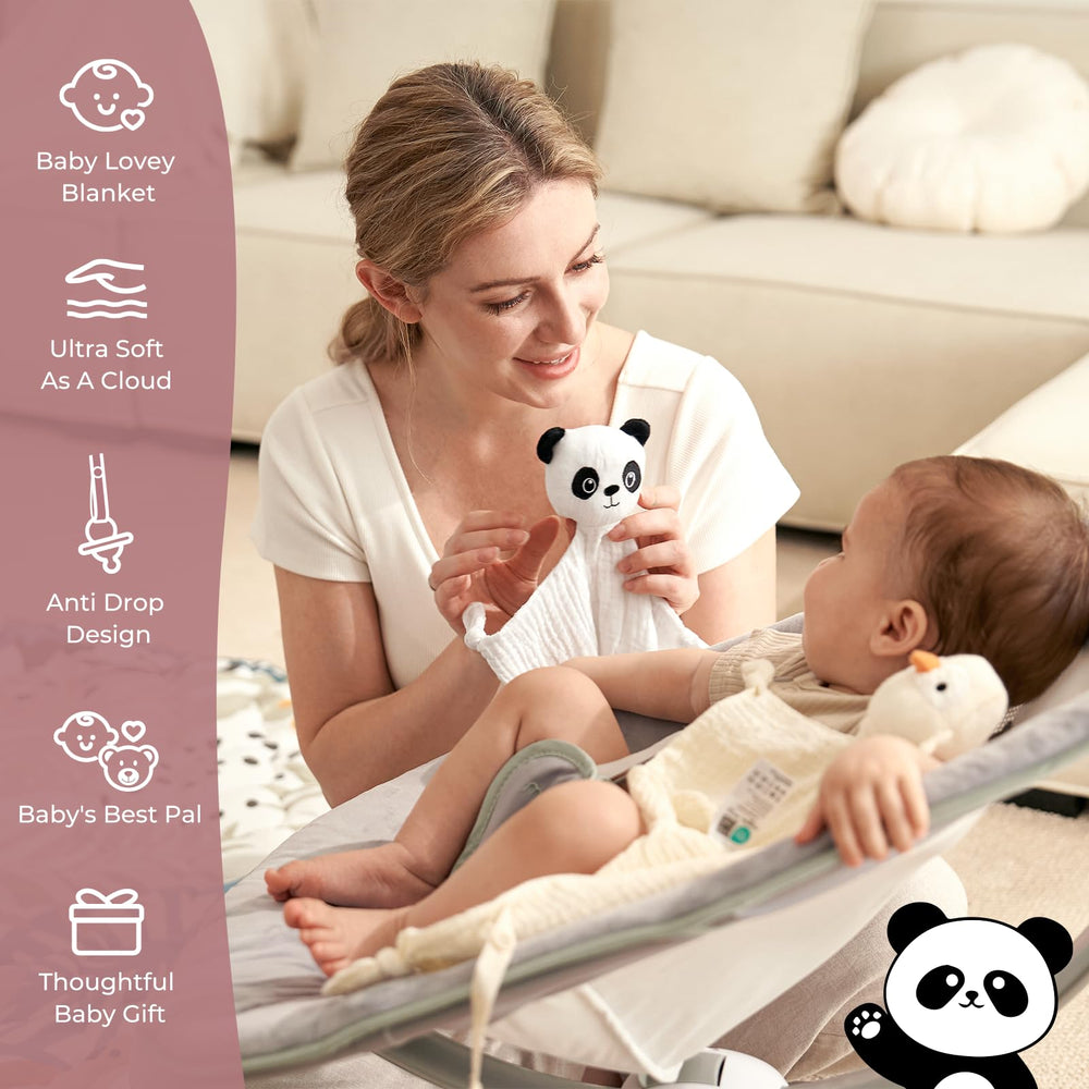 Momcozy Lovey pacifier loop keeps pacifiers within reach at night.