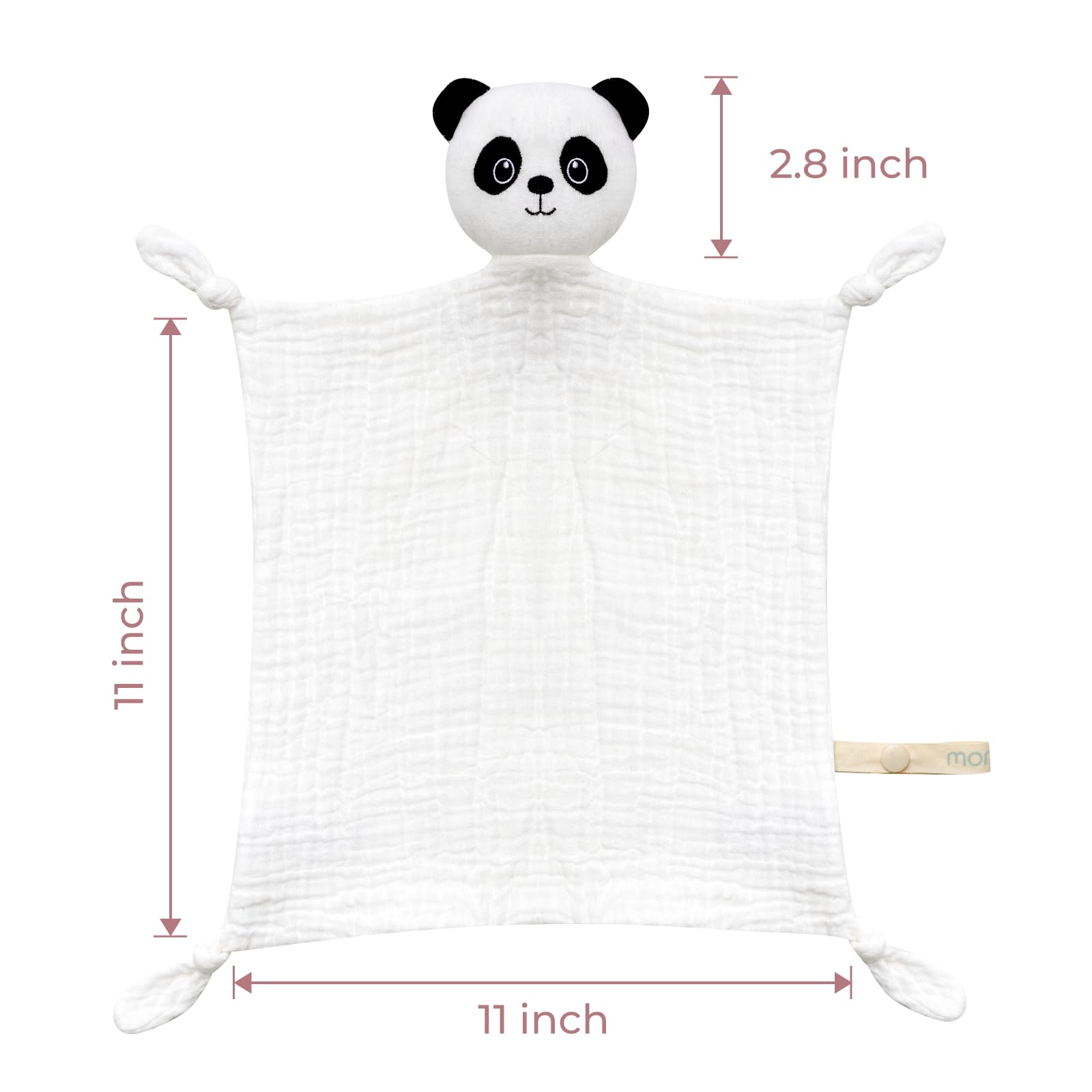 Momcozy Lovey white-14-inch size is ideal for newborn soothing routines.