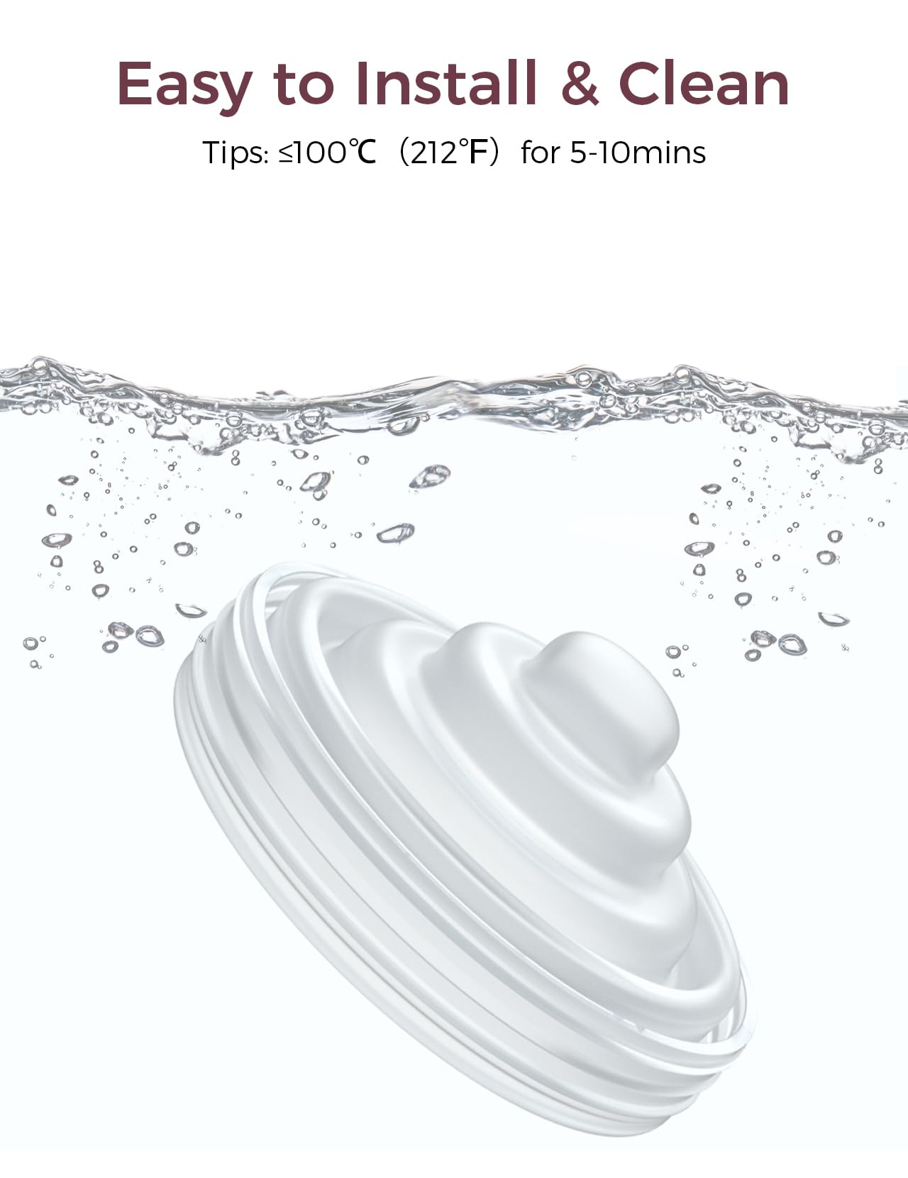 Momcozy M5 BPA-free silicone pump parts ensure baby-safe milk contact.