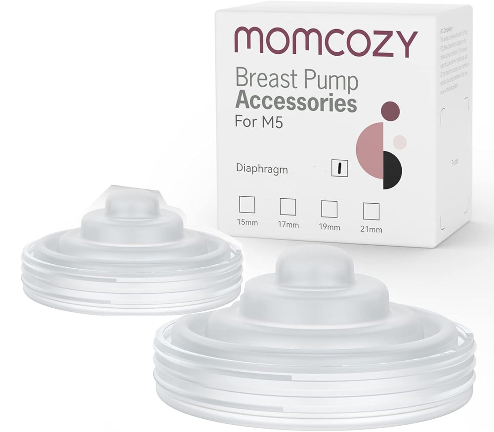 Momcozy M5 diaphragm replacement 2-pack for reliable seal and leak prevention.
