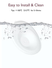 Close-up of Momcozy M5 dust-proof flange cover showing tight seal.
