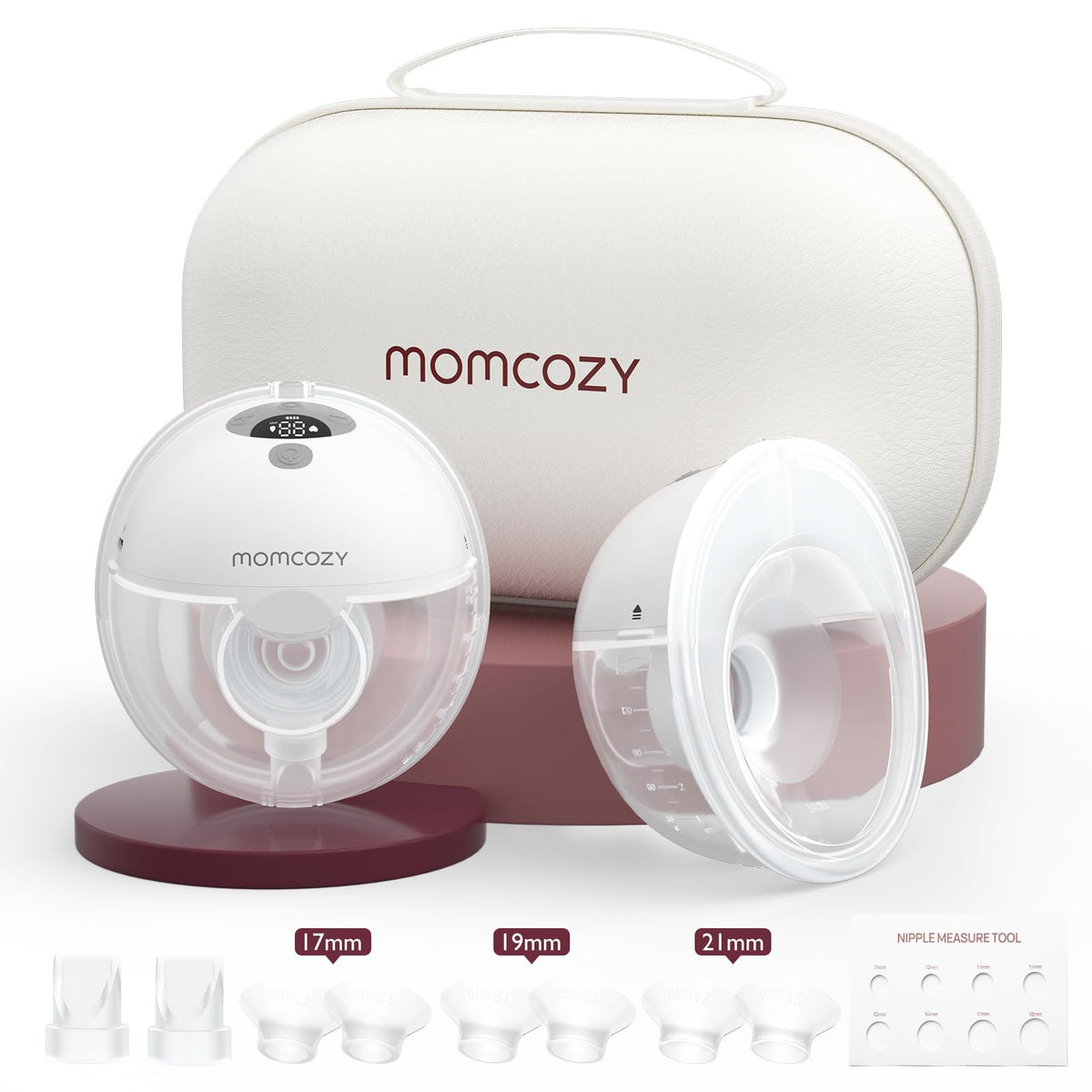 Momcozy M5 hands-free wearable pump for on-the-go pumping with 24mm fit