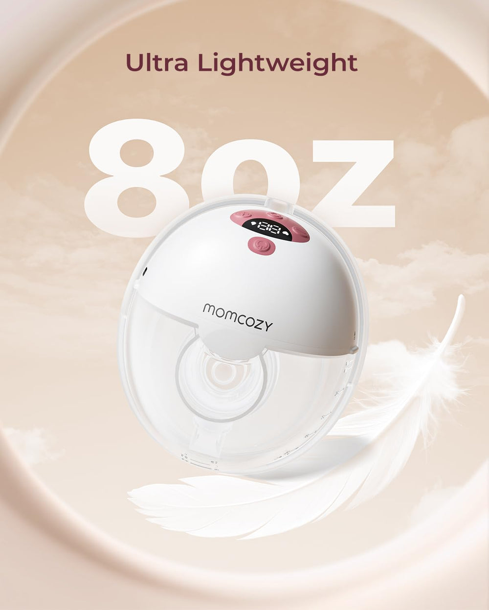 Momcozy M5 Lite in-bra design for comfortable wear.