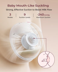 Momcozy M5 Lite quiet motor delivers discreet pumping.