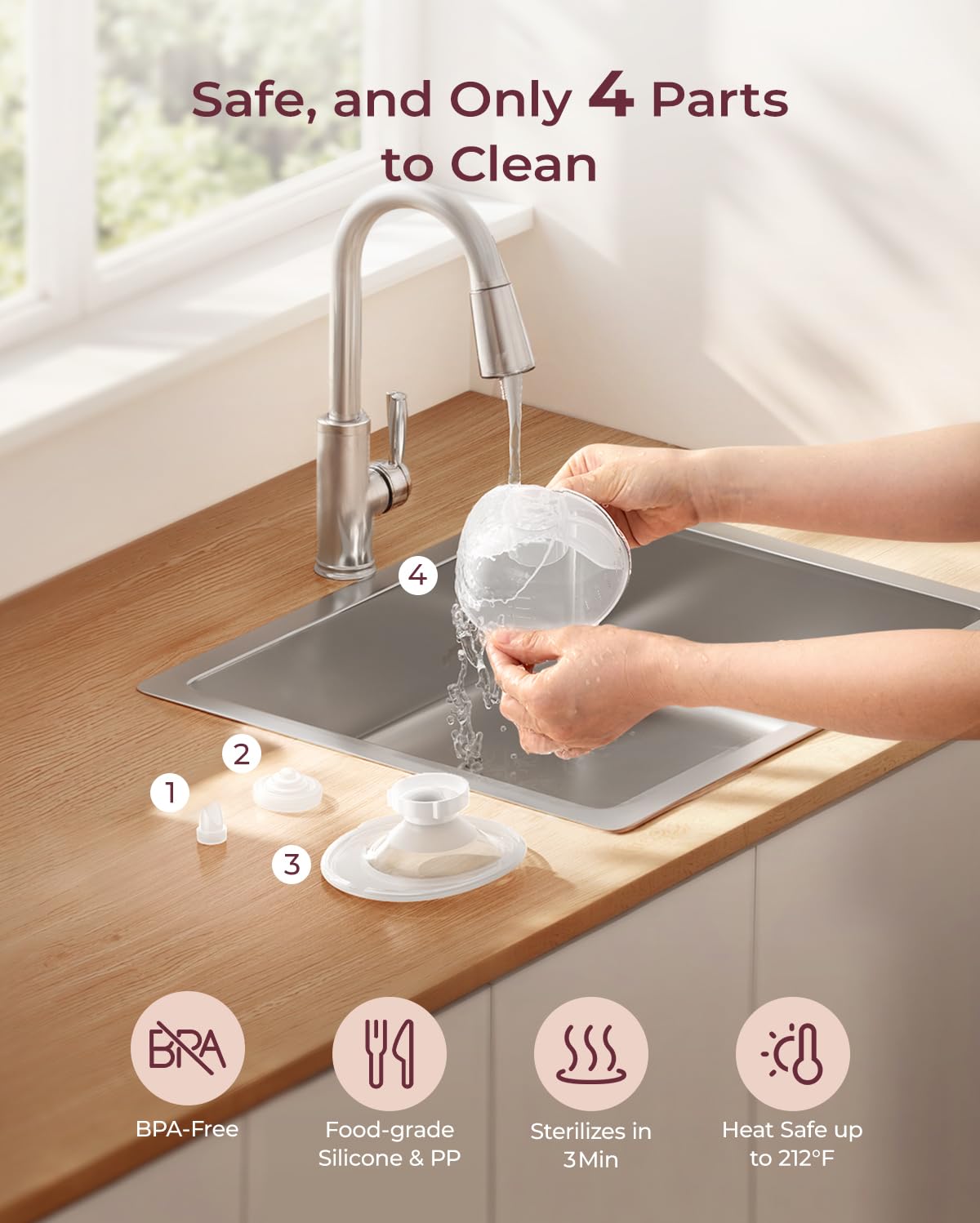 Momcozy M5 Lite wireless design frees you during feedings.
