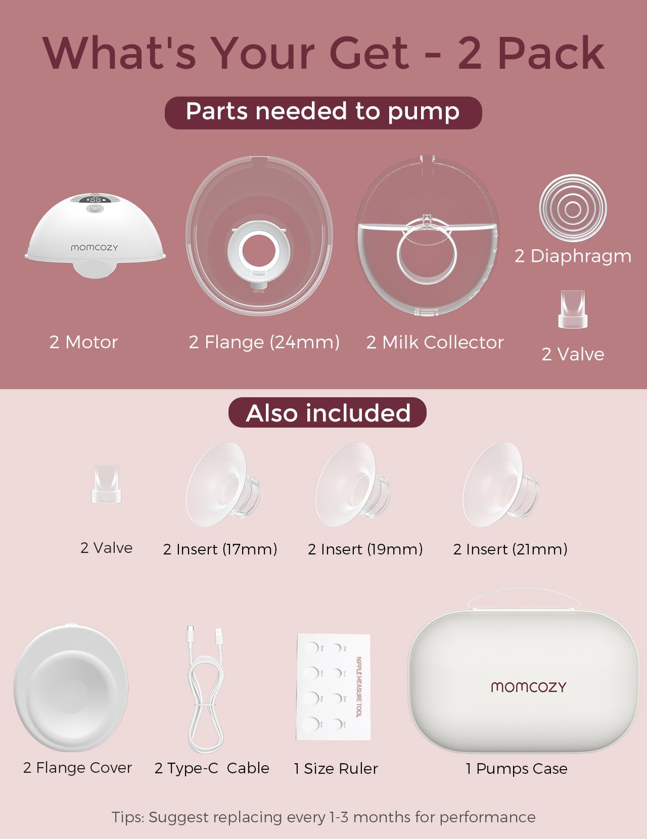 Momcozy M5 portable lightweight pump weighs 230g for discreet, flexible use