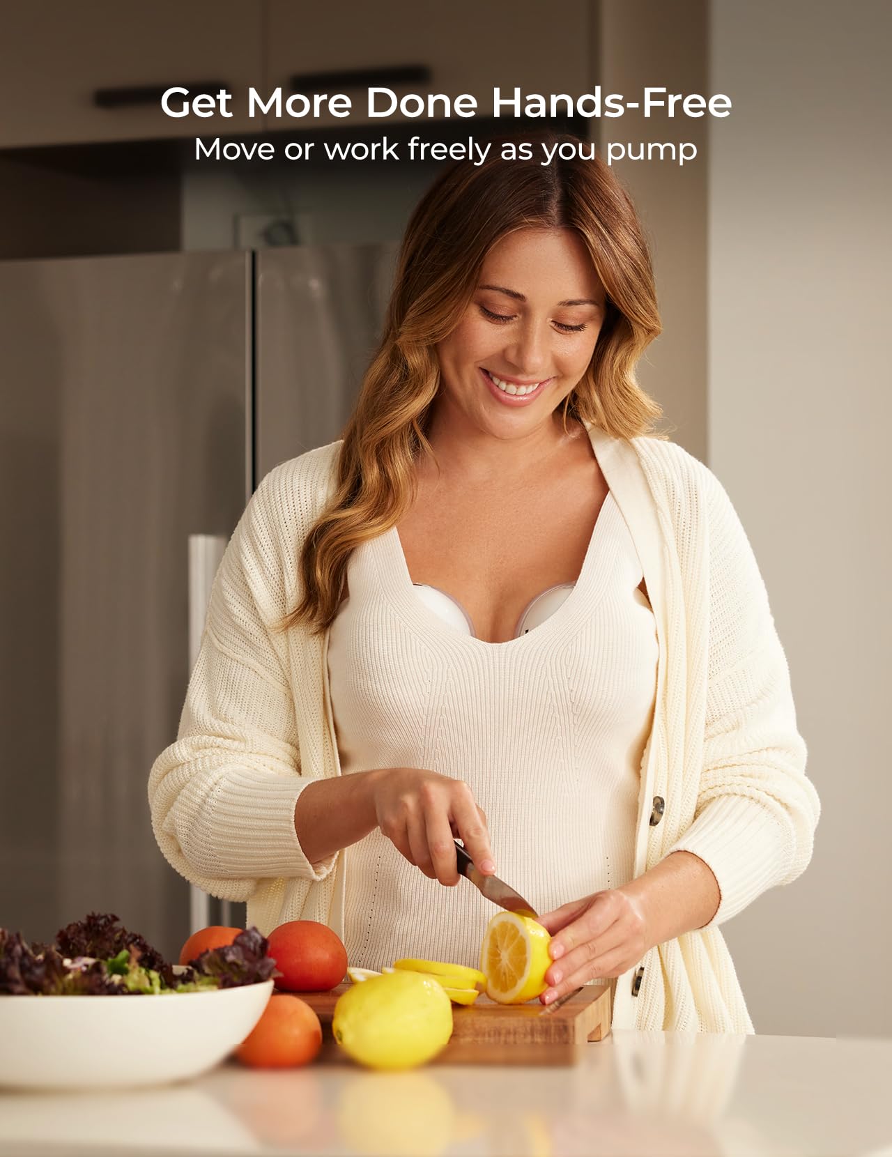 Momcozy M5 is portable and wireless for on-the-go pumping.