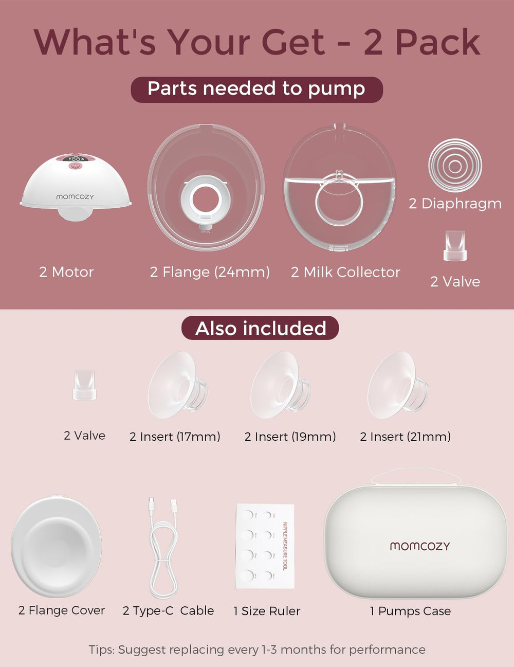 Momcozy M5 portable wireless pump supports on-the-go pumping