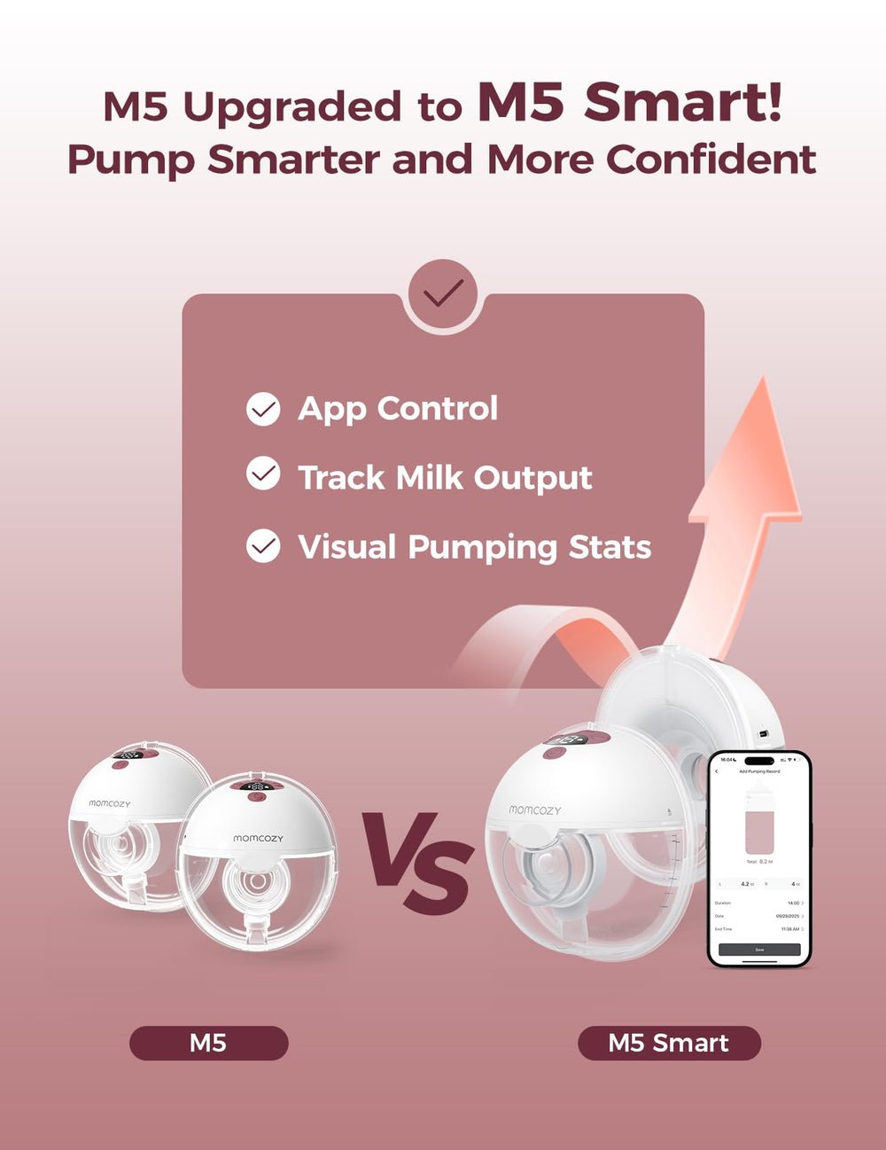 Momcozy M5 ultra-light discreet pump highlights hands-free wear under clothing
