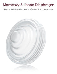 Momcozy M5 wearable pump diaphragm and valve components for smooth operation.