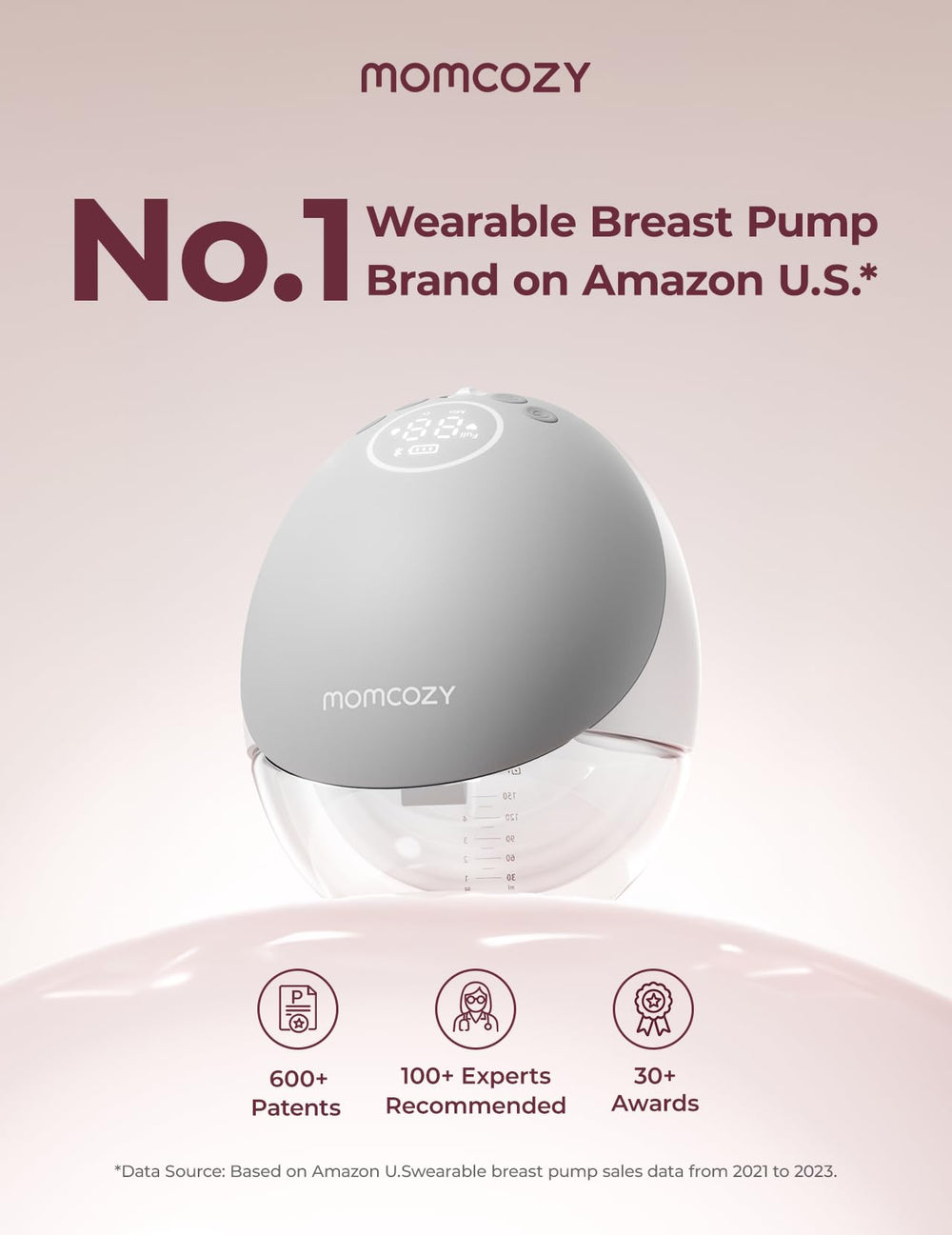Momcozy M9 one charge can support a full day of pumping